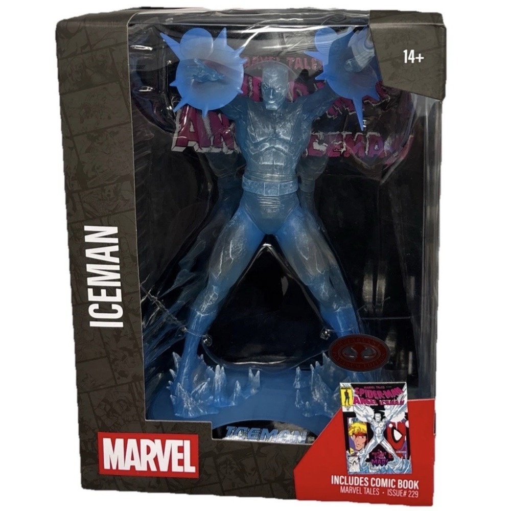 McFarlane Toys Marvel IceMan 1/6 Scale Figure Red Platinum Edition Sealed